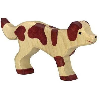 Holztiger Chien de Ferme - Figurine en Bois - Marron - Type Ferme Holztiger Chien de Ferme - Figurine en Bois - Marron - Type Ferme