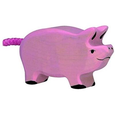 Holztiger Holz-Piglet - Handgefertigtes europäisches Spielzeug - 6,5x1,9x4cm Holztiger Holz-Piglet - Handgefertigtes europäisches Spielzeug - 6,5x1,9x4cm