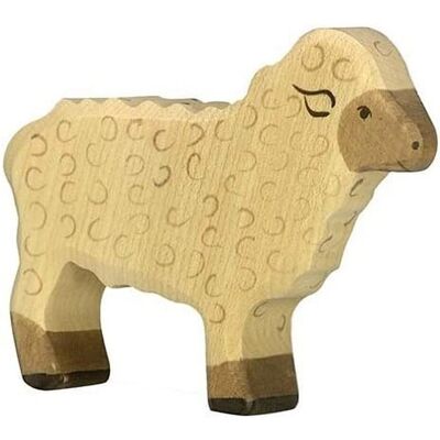 Holztiger Schapen Houten Figur - Dieren Speelgoed - Veilig voor Kinderen Holztiger Schapen Houten Figur - Dieren Speelgoed - Veilig voor Kinderen