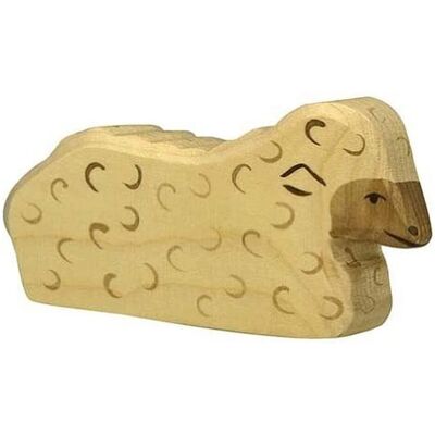 Holztiger Beige Houten Schaap Figurine Holztiger Beige Houten Schaap Figurine