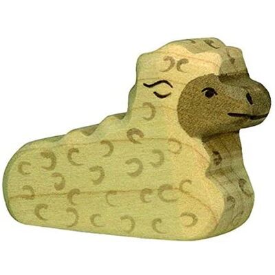 Holztiger Lamm Liegend - Holzfigur - Spiel & Dekoration Holztiger Lamm Liegend - Holzfigur - Spiel & Dekoration