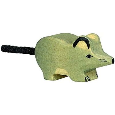 Holztiger Houten Actiefiguur Muis - Oranje & Grijs - 5,2x2,7x2,7cm Holztiger Houten Actiefiguur Muis - Oranje & Grijs - 5,2x2,7x2,7cm