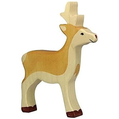 Holztiger Rehbock Holzfigur - 12,5x2,3x16 cm Holztiger Rehbock Holzfigur - 12,5x2,3x16 cm