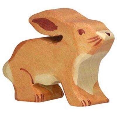 Figurine en Bois Rouge Holztiger - Jeu Imaginatif - Qualité Européenne - Publicité Figurine en Bois Rouge Holztiger - Jeu Imaginatif - Qualité Européenne - Publicité