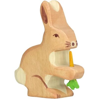 Zając z Marchewką - Figurka Akcja Holztiger Zając z Marchewką - Figurka Akcja Holztiger
