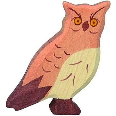 Figurine de Chouette Holztiger - Fait main - Europe - 6x1.9x6.5cm - Jouet Animal Figurine de Chouette Holztiger - Fait main - Europe - 6x1.9x6.5cm - Jouet Animal