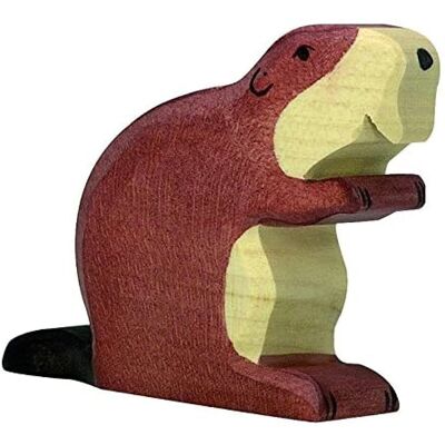 Figurka z Drewna Holztiger - Bóbr - 10x2,3x7cm - Kreatywna Zabawa Figurka z Drewna Holztiger - Bóbr - 10x2,3x7cm - Kreatywna Zabawa