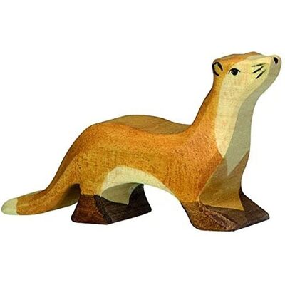 Holztiger Marder Holzfigur - Spielzeug Holztiger Marder Holzfigur - Spielzeug