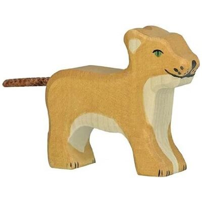 Holztiger Houten Leeuw Beige - Figuren - Speelgoed - Beeldjes - Speelgoed Holztiger Houten Leeuw Beige - Figuren - Speelgoed - Beeldjes - Speelgoed