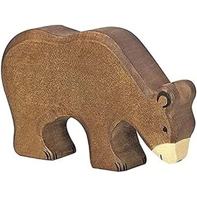 Holztiger Braunbär Holzfigur - Spielzeug Holztiger Braunbär Holzfigur - Spielzeug