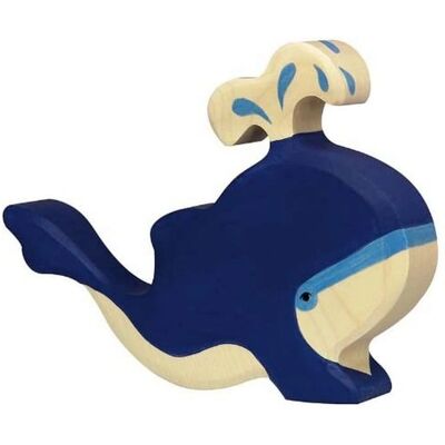 Holztiger Baleine Bleue - Figur en Bois - 80195 Holztiger Baleine Bleue - Figur en Bois - 80195