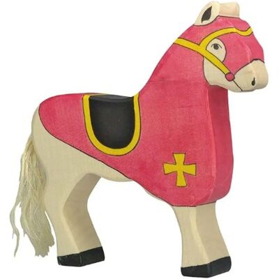 Figure d'Action Cheval de Tournoi Rouge Holztiger - Figures d'Action - Publicité Figure d'Action Cheval de Tournoi Rouge Holztiger - Figures d'Action - Publicité