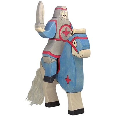 Holztiger Blauwe Ridder Model 80255 - Houten Figuur - Fantasierijk Spel Holztiger Blauwe Ridder Model 80255 - Houten Figuur - Fantasierijk Spel