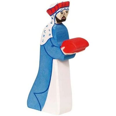 Figurine de Noël Holztiger Melchior 2 Violette - Crèche de Noël - Publicité Figurine de Noël Holztiger Melchior 2 Violette - Crèche de Noël - Publicité