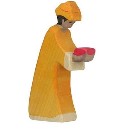 Figurine en Bois Holztiger Melchior 3 Peinte à la Main - Crèche de Noël - Publicité Figurine en Bois Holztiger Melchior 3 Peinte à la Main - Crèche de Noël - Publicité