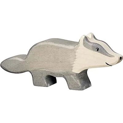 Holztiger Dachs Holzfigur - Tier - Spielzeug - Geschenk Holztiger Dachs Holzfigur - Tier - Spielzeug - Geschenk