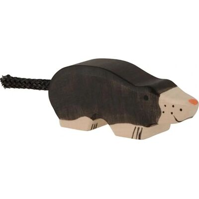 Holztiger Drewniana Figurka - Brązowa/Czarna/Taupe - 7,5x2,3x3,1cm - Zabawka Akcji Holztiger Drewniana Figurka - Brązowa/Czarna/Taupe - 7,5x2,3x3,1cm - Zabawka Akcji