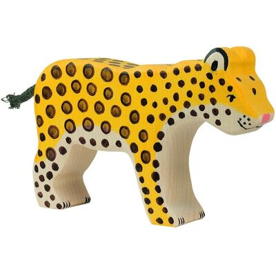 Figurine Léopard Holztiger - Jouet Animalier - Publicité Figurine Léopard Holztiger - Jouet Animalier - Publicité