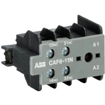 ABB B6 Hjælpekontakt - Frontmontering, 2 kontakter, 240 V DC/AC ABB B6 Hjælpekontakt - Frontmontering, 2 kontakter, 240 V DC/AC
