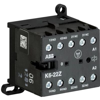 ABB K6-22Z-110AC - Relè contattore compatto - Nero ABB K6-22Z-110AC - Relè contattore compatto - Nero