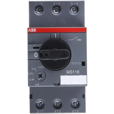 ABB MS116-0,25 Motorschutzschalter - 0,16-0,25A, 3-polig ABB MS116-0,25 Motorschutzschalter - 0,16-0,25A, 3-polig