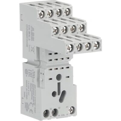 Support de socket électrique ABB CR-M4LS - 4 contacts - Publicité Support de socket électrique ABB CR-M4LS - 4 contacts - Publicité
