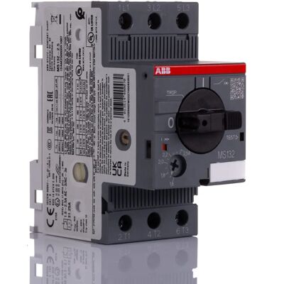 Interrupteur de protection moteur ABB - 1,6-2,5A, 100kA, 2,5 modules - Publicité Interrupteur de protection moteur ABB - 1,6-2,5A, 100kA, 2,5 modules - Publicité