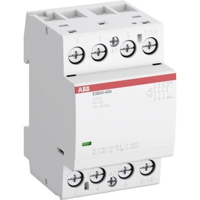 ABB Contactor ESB40-40N-06 - 40A, 230V, 4 Poles ABB Contactor ESB40-40N-06 - 40A, 230V, 4 Poles