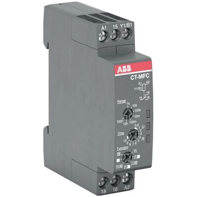 Relais temporisateur multifonction ABB gris - 24-240V, SPDT, 0.05s-100h Relais temporisateur multifonction ABB gris - 24-240V, SPDT, 0.05s-100h