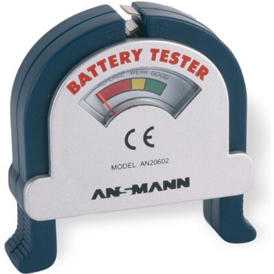 Ansmann Battery Tester - Compact Battery Checker for All Common Batteries Ansmann Battery Tester - Compact Battery Checker for All Common Batteries