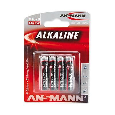 Batteries AAA Ansmann Pack de 4 Longue Durée Alcalines - Publicité Batteries AAA Ansmann Pack de 4 Longue Durée Alcalines - Publicité