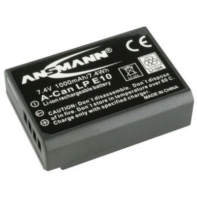 Ansmann LP E10 Kameraakku - 1000mAh Li-Ion für Canon Ansmann LP E10 Kameraakku - 1000mAh Li-Ion für Canon