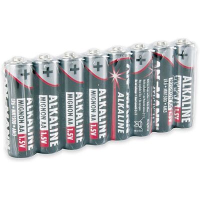 Ansmann 5015280 Röda alkalibatterier AA - Pack 8 Ansmann 5015280 Röda alkalibatterier AA - Pack 8