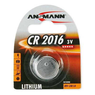 Pile bouton CR2016 d'Ansmann - Haute performance, 3V Pile bouton CR2016 d'Ansmann - Haute performance, 3V