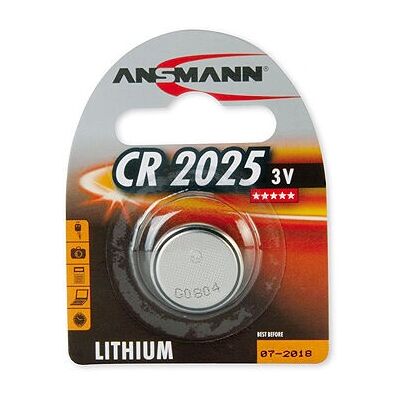 Batteria al litio CR2025 Ansmann - Tipo di batteria: CR2025 - 3V Batteria al litio CR2025 Ansmann - Tipo di batteria: CR2025 - 3V