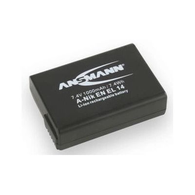 Ansmann Nikon EN-EL14 Lithium-Ion Batterij - 1000mAh Ansmann Nikon EN-EL14 Lithium-Ion Batterij - 1000mAh