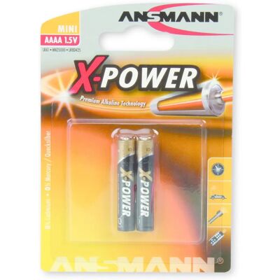 Ansmann X-Power AAAA - Batería Alcalina de Alto Rendimiento Ansmann X-Power AAAA - Batería Alcalina de Alto Rendimiento