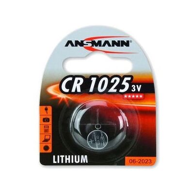 Pile au lithium Ansmann CR1025 - 3V, 30mAh - Montre/Appareil photo/Clé - Publicité Pile au lithium Ansmann CR1025 - 3V, 30mAh - Montre/Appareil photo/Clé - Publicité