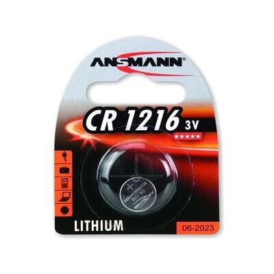 Pile au lithium Ansmann CR1216 - Compacte, Argent - Pile Pile au lithium Ansmann CR1216 - Compacte, Argent - Pile