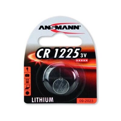 Pile lithium Ansmann CR1225 - 50mAh, 3V - Montre, Appareil photo, Clé de voiture Pile lithium Ansmann CR1225 - 50mAh, 3V - Montre, Appareil photo, Clé de voiture