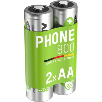 Baterias recarregáveis AA Ansmann MaxE - 800mAh - Telefone Sem Fio Baterias recarregáveis AA Ansmann MaxE - 800mAh - Telefone Sem Fio