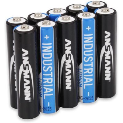 Ansmann Model 1501-0010 Lithium AAA Batteries - Pack of 10 Ansmann Model 1501-0010 Lithium AAA Batteries - Pack of 10
