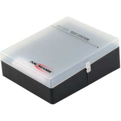 Ansmann Battery Tester & Storage Case - Black & White Ansmann Battery Tester & Storage Case - Black & White