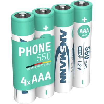 Ansmann - HR03 - 550 mAh - 1,2 V - Battery Ansmann - HR03 - 550 mAh - 1,2 V - Battery