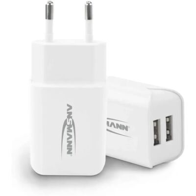 Chargeur Ansmann 224 - USB 5V/2400mA, 2 Ports, Intérieur - Publicité Chargeur Ansmann 224 - USB 5V/2400mA, 2 Ports, Intérieur - Publicité