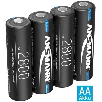 Akumulatory AA 2800mAh wielokrotnego użytku - Niskie samorozładowanie - Szybkie ładowanie Akumulatory AA 2800mAh wielokrotnego użytku - Niskie samorozładowanie - Szybkie ładowanie