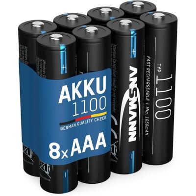 Akumulatory AAA 1050mAh NiMH do wielokrotnego ładowania - Wysoka pojemność Akumulatory AAA 1050mAh NiMH do wielokrotnego ładowania - Wysoka pojemność