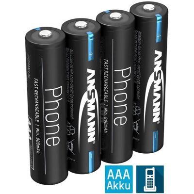 Batería ANSMANN AAA 800mAh NiMH - Recargable DECT Pack Batería ANSMANN AAA 800mAh NiMH - Recargable DECT Pack