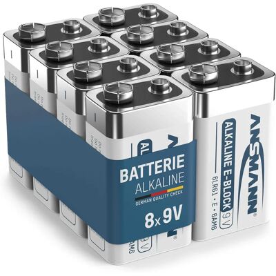 Bateria Ansmann - 1525-0004 - Niezawodna 9V Longlife - Czujnik dymu Bateria Ansmann - 1525-0004 - Niezawodna 9V Longlife - Czujnik dymu