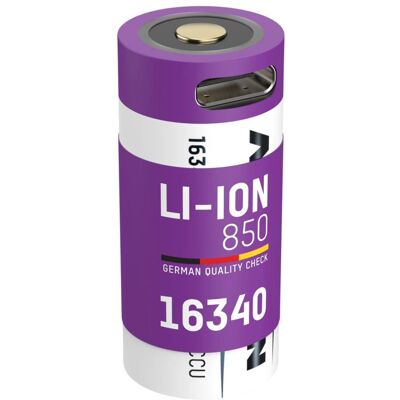 Ansmann Modell 16340 Wiederaufladbare Lithium-Ion Batterie Ansmann Modell 16340 Wiederaufladbare Lithium-Ion Batterie